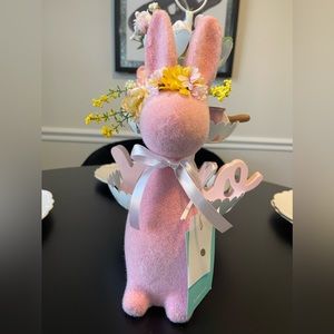 12 inch Flocked Easter bunny